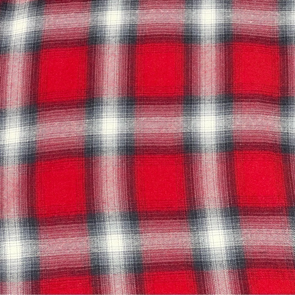 DYLAN Long Sleeve Red Black White Plaid Flannel Shirt Ultra Soft Women's Size M - Picture 13 of 16